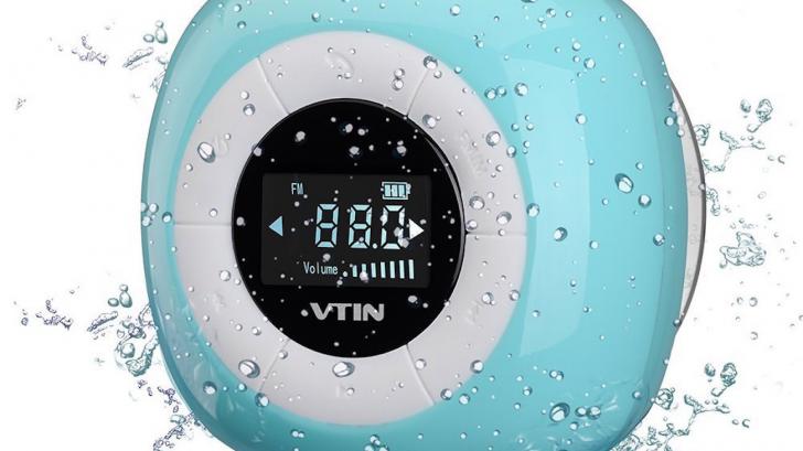ไม่พลาดทุกการติดต่อแม้ขณะอาบน้ำด้วย Bluetooth 4.0 Shower Speaker จาก Vtin
