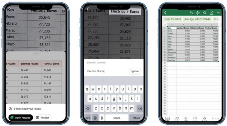 Excel บน iOS สามารถดึงข้อมูลจากภาพเพื่อสร้างตารางได้แล้ว