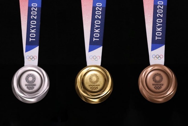 เหรียญรางวัลของกีฬาโอลิมปิก Tokyo 2020 หลอมจากขยะอิเล็กทรอนิกส์กว่า 80,000 ตัน