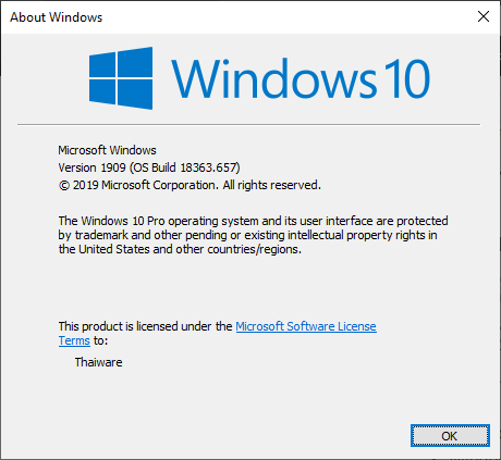 Windows 10 เวอร์ชัน 1809 จะสิ้นสุดการสนับสนุนจาก Microsoft ในเดือนพฤษภาคมที่จะถึงนี้ั