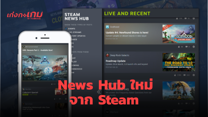 Steam ปรับฟีดข่าวใหม่ให้ตรงตามความต้องการมากขึ้นใน Steam Labs Experiment