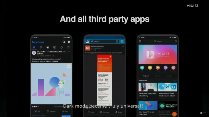 Xiaomi เปิดตัว MIUI 12 ระบบปฏิบัติการเสมือนมีชีวิต อัปเกรดฟีเจอร์ใหม่มากมาย