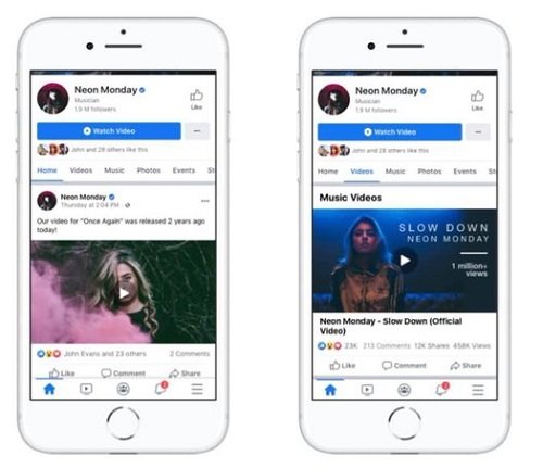 Facebook เตรียมเพิ่มฟีเจอร์ให้ศิลปินสามารถโพสต์ Official Music Video ลง Page ได้
