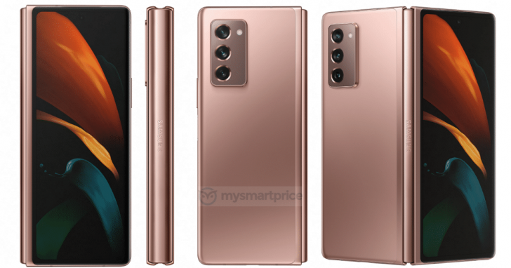เผยภาพดีไซน์ Samsung Galaxy Z Fold 2 5G มีให้เลือก 2 สี พร้อมภาพเคสตัวเครื่อง