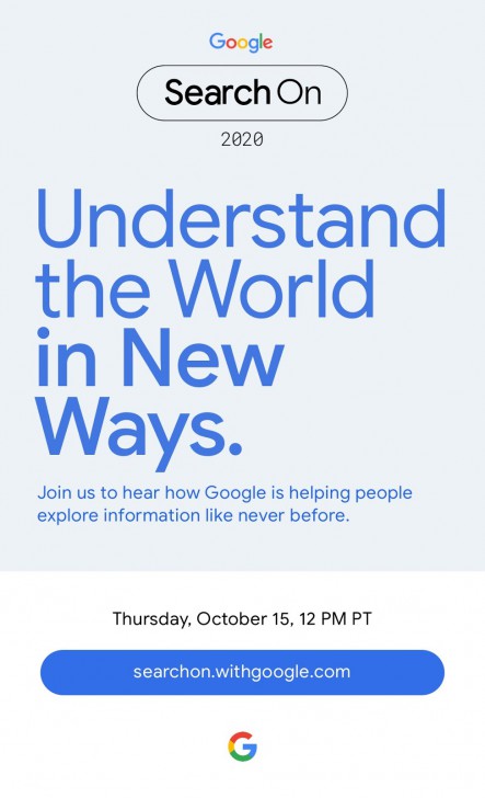 Google ประกาศจัดงาน Google Search On ในวันที่ 15 ตุลาคมนี้
