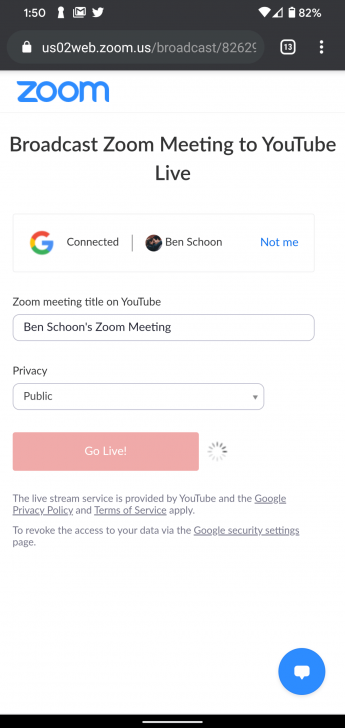 Zoom เพิ่มฟีเจอร์ใหม่ให้ผู้ใช้ Android สามารถ Live Stream บน YouTube ได้