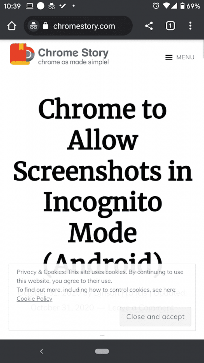 Google ทดสอบฟีเจอร์ Incognito Screenshot แคปหน้าจอขณะใช้งานโหมดไม่ระบุตัวตนได้