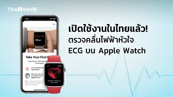 Watch OS 7.3 เปิดใช้งานฟีเจอร์ ECG วัดคลื่นไฟฟ้าหัวใจใน 