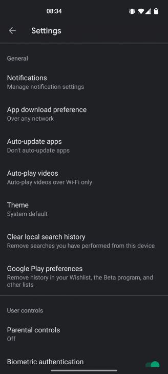 Google Play Store ทดสอบใช้ Settings รูปแบบใหม่ จัดหมวดแบ่งประเภทการตั้งค่า