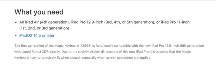 Apple ยืนยัน Magic Keyboard ใช้กับ iPad Pro 12.9 นิ้วรุ่นใหม่ได้ แต่อาจปิดฝาได้ไม่สนิท