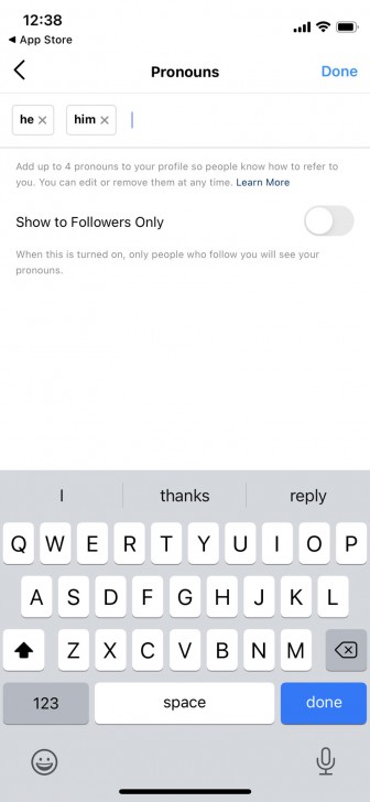 Instagram ประกาศเพิ่มฟีเจอร์ใหม่ให้ผู้ใช้ "เติมสรรพนามระบุเพศ" ของตัวเองบนหน้าโปรไฟล์ได้