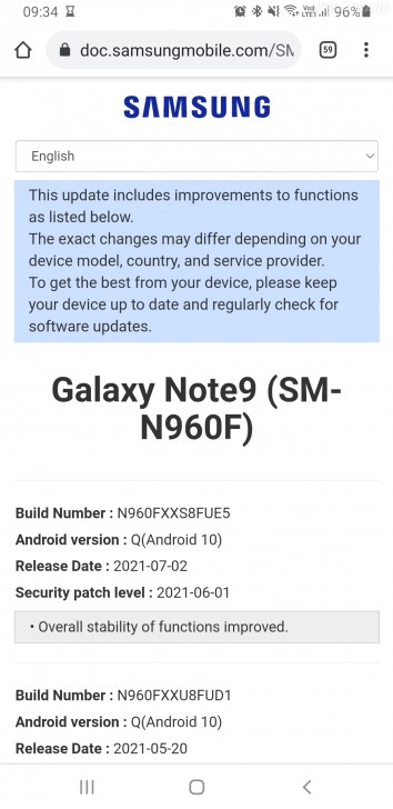 ยังไม่ลอยแพ ! ซัมซุงปล่อยอัปเดตด้านความปลอดภัยให้ Galaxy Note9 ประจำเดือนกรกฎาคม
