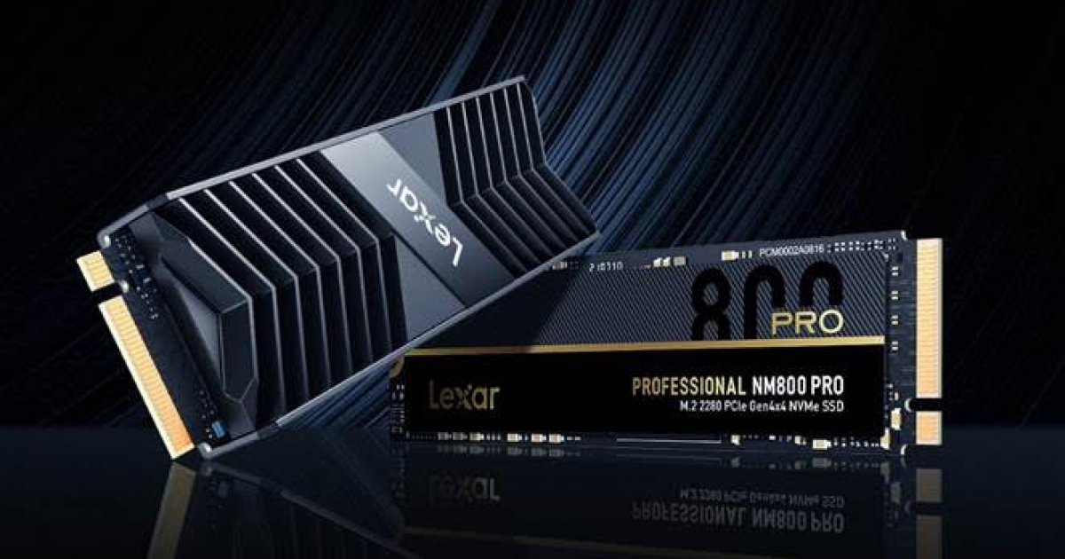 LEXAR เปิดตัว NM800PRO PCIE GEN4X4 NVME SSD  ระดับมืออาชีพ มาพร้อมฮีทซิงค์ที่ช่วยระบายความร้อน