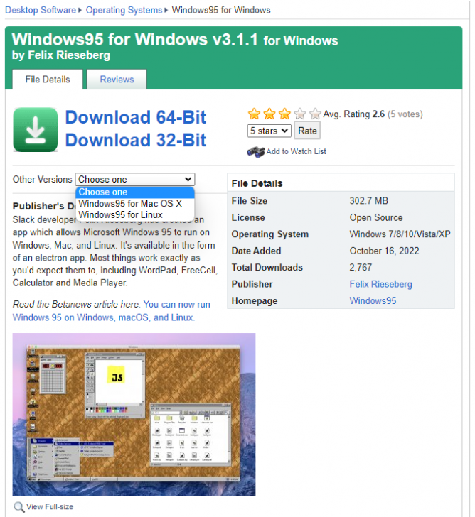 Dev มือซน ปลุกชีพ Windows 95 กลับมาให้ใช้งานทั้งบน Windows 11 และ MacOS