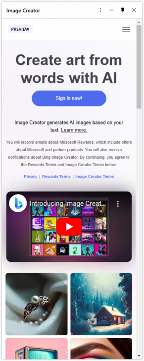 เบราว์เซอร์ Microsoft Edge สามารถใช้ฟีเจอร์ Image Creator สร้างภาพด้วย AI ได้แล้ว