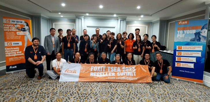Thaiware เข้าร่วมงาน Foxit TSEA 2023 Reseller Summit ที่ประเทศมาเลเซีย รับรางวัล Best Performance Excellence
