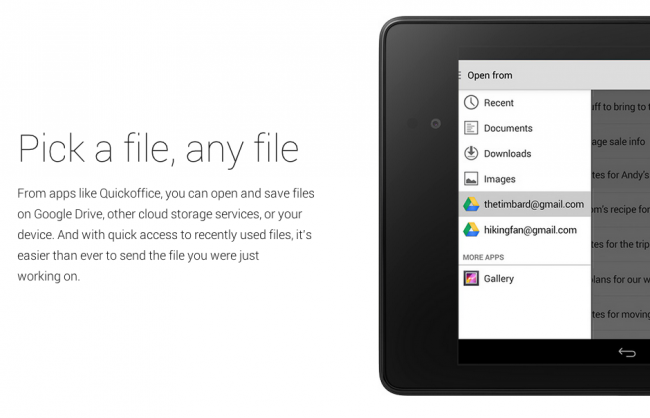 Quickoffice ไม่ว่าจะที่ไหนก็สามารถเปิดไฟล์ เซฟไฟล์ บน Google Drive หรือ Cloud Storage อื่นๆ ได้ 