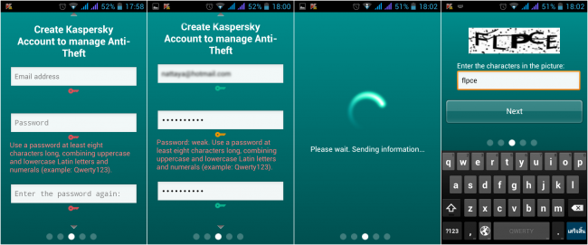 App Kaspersky ป้องกันไวรัส Android