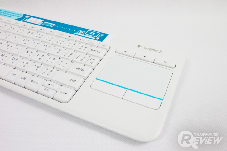 Logitech Wireless Touch Keyboard K400 Plus คีย์บอร์ดไร้สายพร้อมทัชแพด ในขนาดพกพา