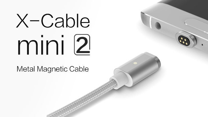 X-cable Metal Magnetic Cable Mini 2 สายชาร์จพลังงานแม่เหล็ก