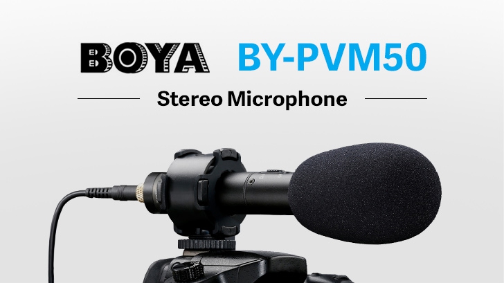 BOYA BY-PVM50 ไมค์ช็อตกันติดหัวกล้อง ไซส์เล็ก พกพาสะดวก บวกใช้งานง่าย