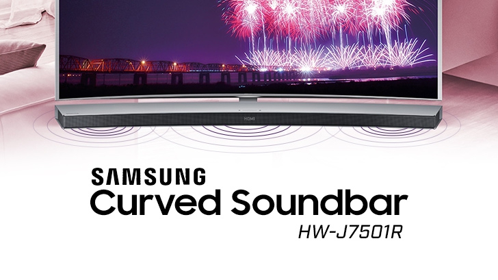 รีวิว Samsung Curved Soundbar HW-J7501R ซาวด์บาร์ไร้สาย พลังเสียง HD Audio คู่สมาร์ททีวีจอยักษ์