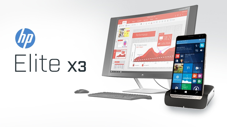 HP Elite X3 วินโดวส์โฟน 3 in 1 ที่แปลงร่างเป็น แท็บเล็ต และเดสก์ท็อป ได้