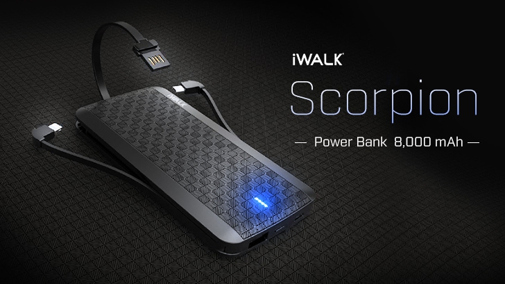 รีวิว Power Bank รุ่น Scorpion ขนาดความจุ 8,000 mAh ชาร์จไว น้ำหนักเบา พกง่าย จาก iWALK
