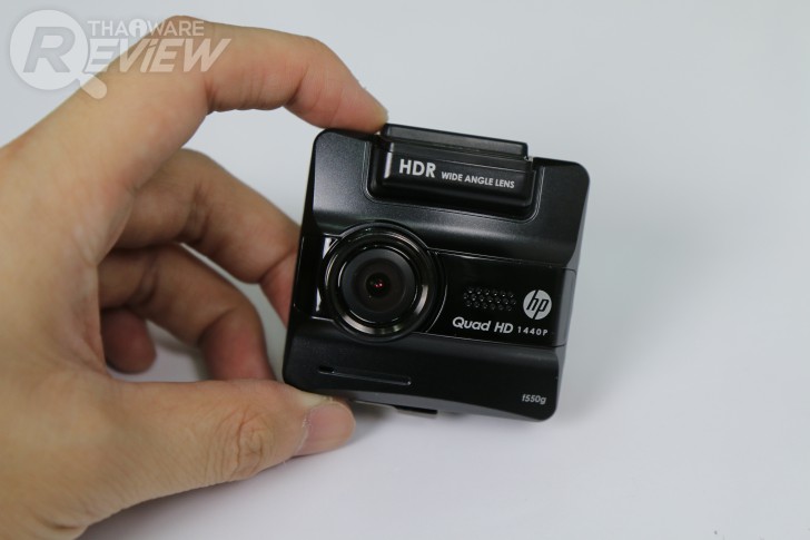 HP f550g กล้องติดรถยนต์เลนส์แก้วมุมกว้าง 156 องศา ความละเอียด Quad HD คมชัดสะใจ