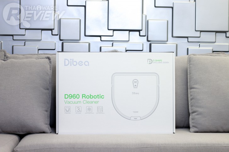 Dibea D960 หุ่นยนต์ดูดฝุ่น D-shape ซอกซอนทำความสะอาดได้มากกว่า ใช้งานง่าย
