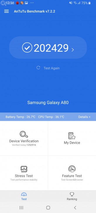 Samsung Galaxy A80 สมาร์ทโฟนกล้องหลังหมุนกลับสลับได้ ถ่ายวิดีโอเด็ด 