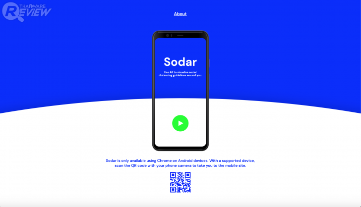 Sodar เรดาร์ AR ช่วยเว้นระยะ Social Distancing จาก Google