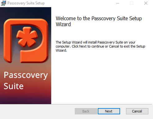 การติดตั้ง โปรแกรมกู้รหัสผ่าน Passcovery Suite