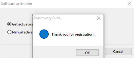 การติดตั้ง โปรแกรมกู้รหัสผ่าน Passcovery Suite