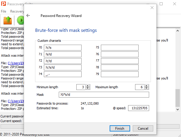 Brute-force with Extend Mask Attack