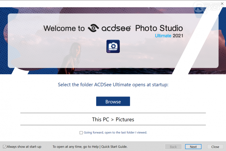 หน้าคู่มือเบื้องต้น ของ โปรแกรมแต่งรูป ACDSee Photo Studio Ultimate