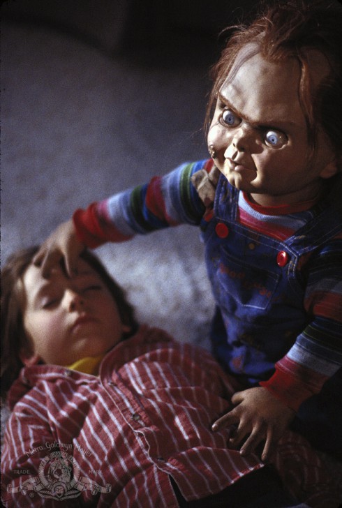 Brad Dourif และ Alex Vincent ใน หนัง ภาพยนตร์ Child's Play