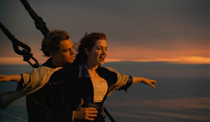 Leonardo DiCaprio และ Kate Winslet ใน หนัง ภาพยนตร์ TItanic
