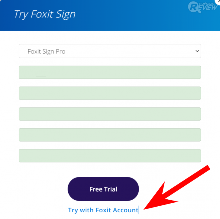 โปรแกรม Foxit Sign Pro
