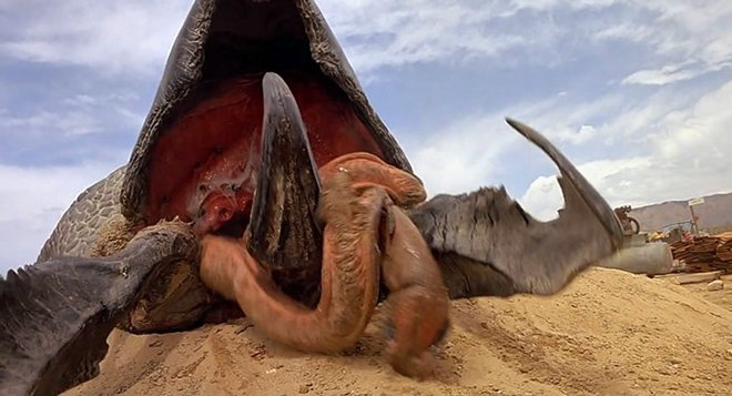Graboid สัตว์ประหลาดหนอนยักษ์ทะเลทรายใน หนัง ภาพยนตร์ Tremors