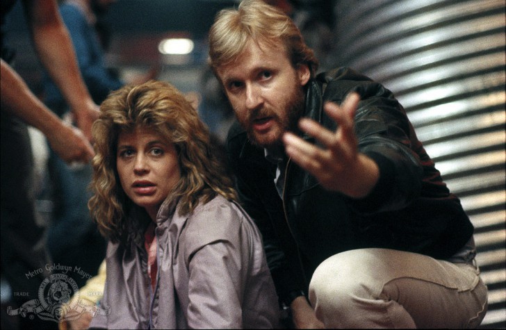 Linda Hamilton และ James Cameron ใน หนัง ภาพยนตร์ The Terminator