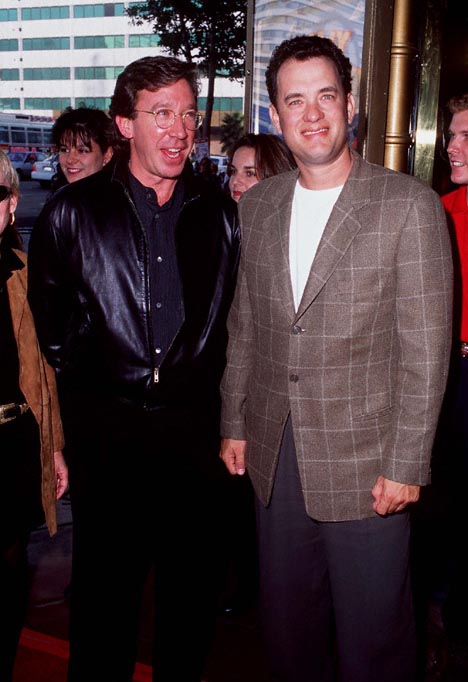 Tim Allen (ซ้าย) และ Tom Hanks (ขวา)