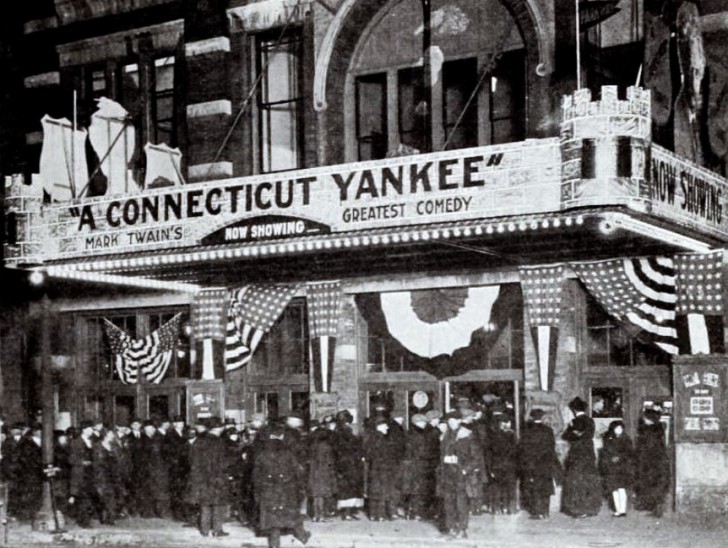 การฉายหนังใบ้ A Connecticut Yankee in King Arthur’s Court ในปี 1921