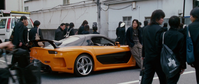 Mazda RX-7 ของ Han ในหนัง ภาพยนตร์ The Fast and the Furious : Tokyo Drift