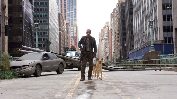 Will Smith และน้องหมา จากหนัง ภาพยนตร์ I Am Legend
