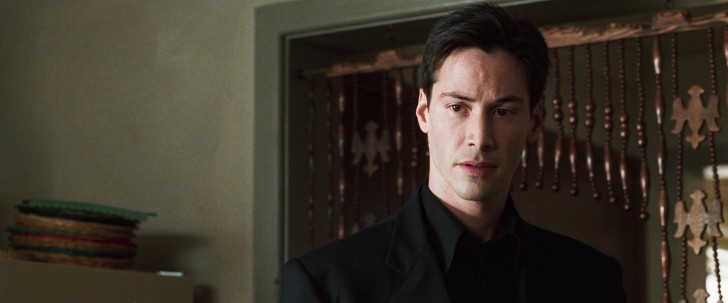 Keanu Reeves ในบท Neo จาก หนัง ภาพยนตร์ The Matrix