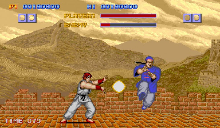 ภาพจากเกม Street Fighter ค.ศ. 1987 (พ.ศ. 2530)