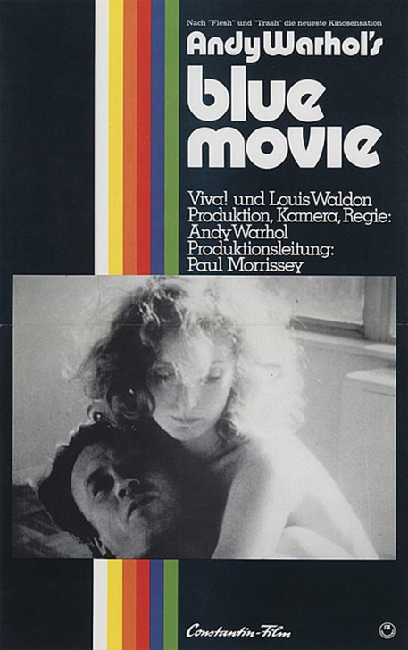 โปสเตอร์หนัง ภาพยนตร์ Blue Movie ของ Andy Warhol ค.ศ. 1969 (พ.ศ. 2512)