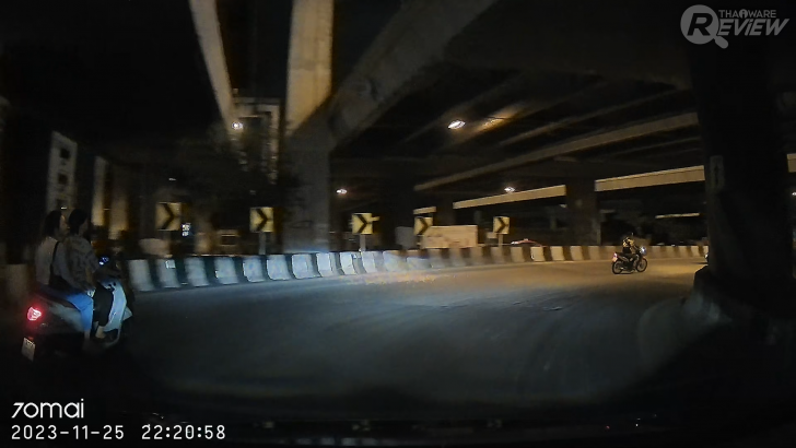 วิดีโอที่ได้จากกล้องติดรถยนต์ 70mai Dash Cam A200