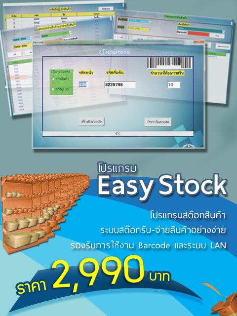 โปรแกรม Easy Stock 2013